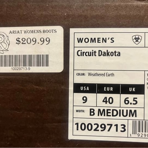 Ariat Brown Western Cowboy Boots - Picture 3 of 3